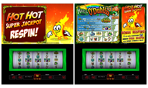 hot hot super respin slot machine