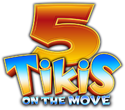 5 Tikis On the Move Logo