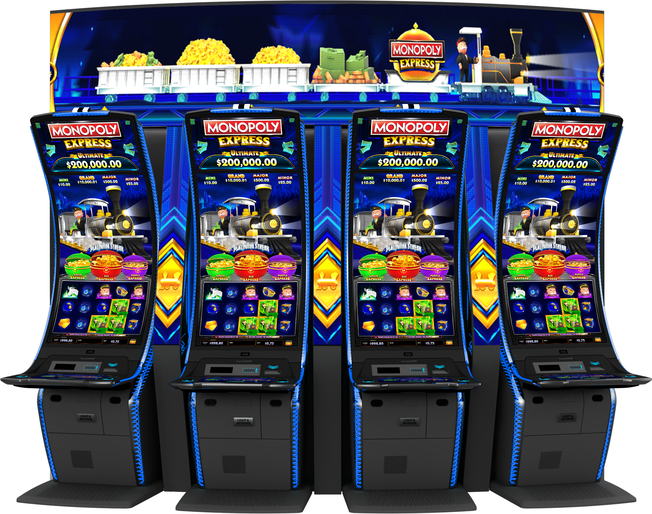 Monopoly Express - Platinum Streak Cabinet