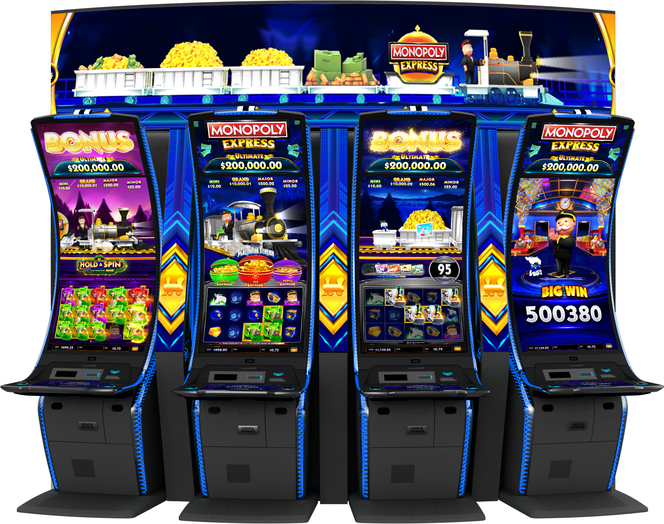 Monopoly Express - Platinum Streak Cabinet