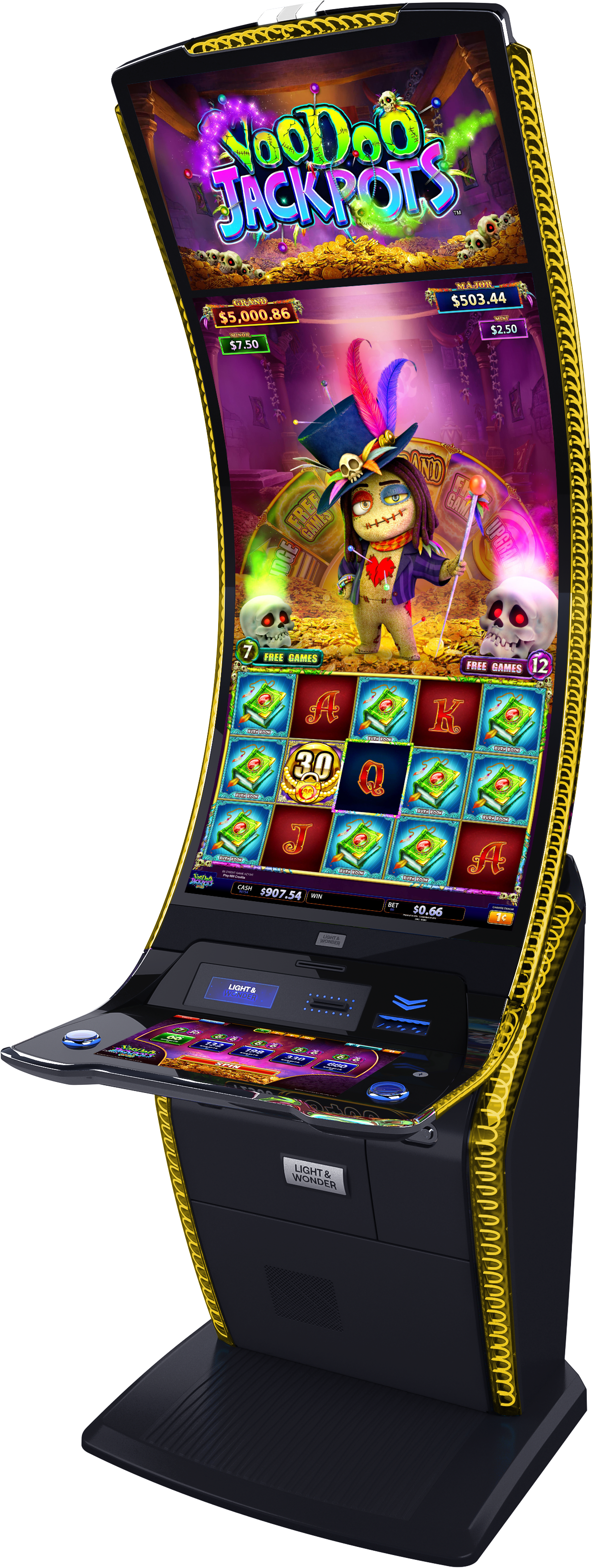 Voodoo Jackpots - Jack's Gold Cabinet