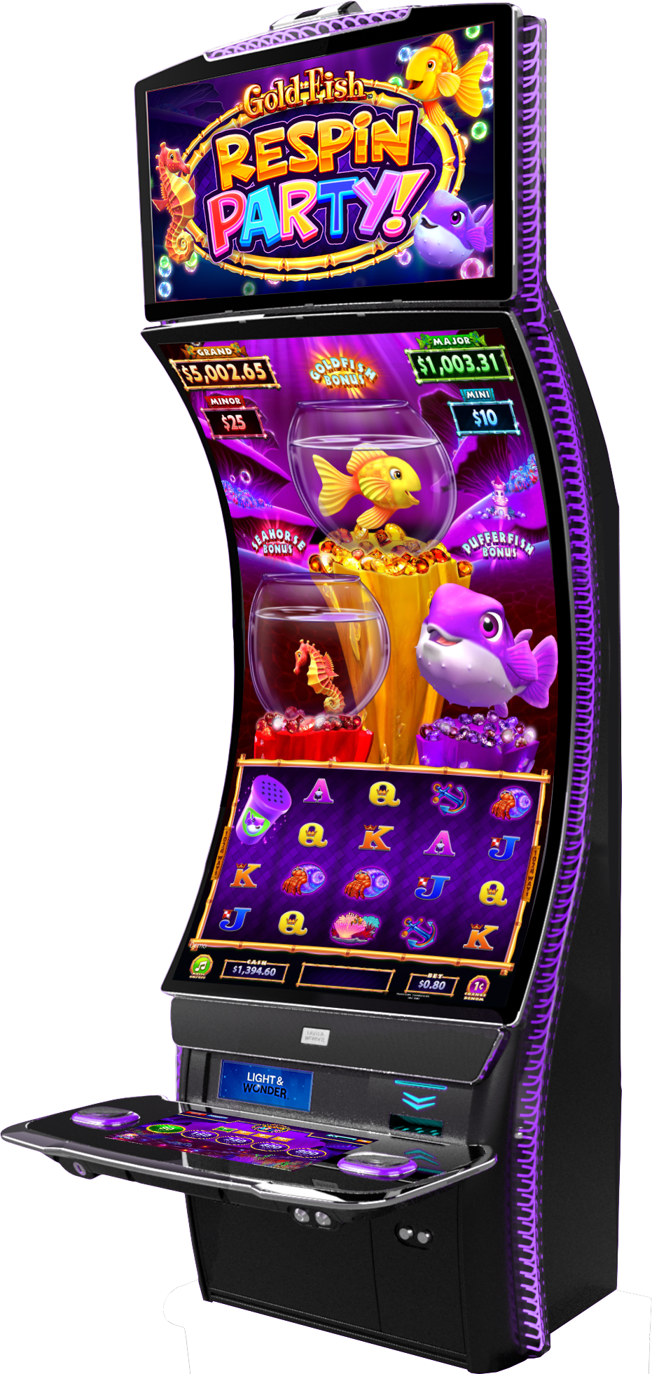 Gold Fish Respin Party - Pearl Cabinet