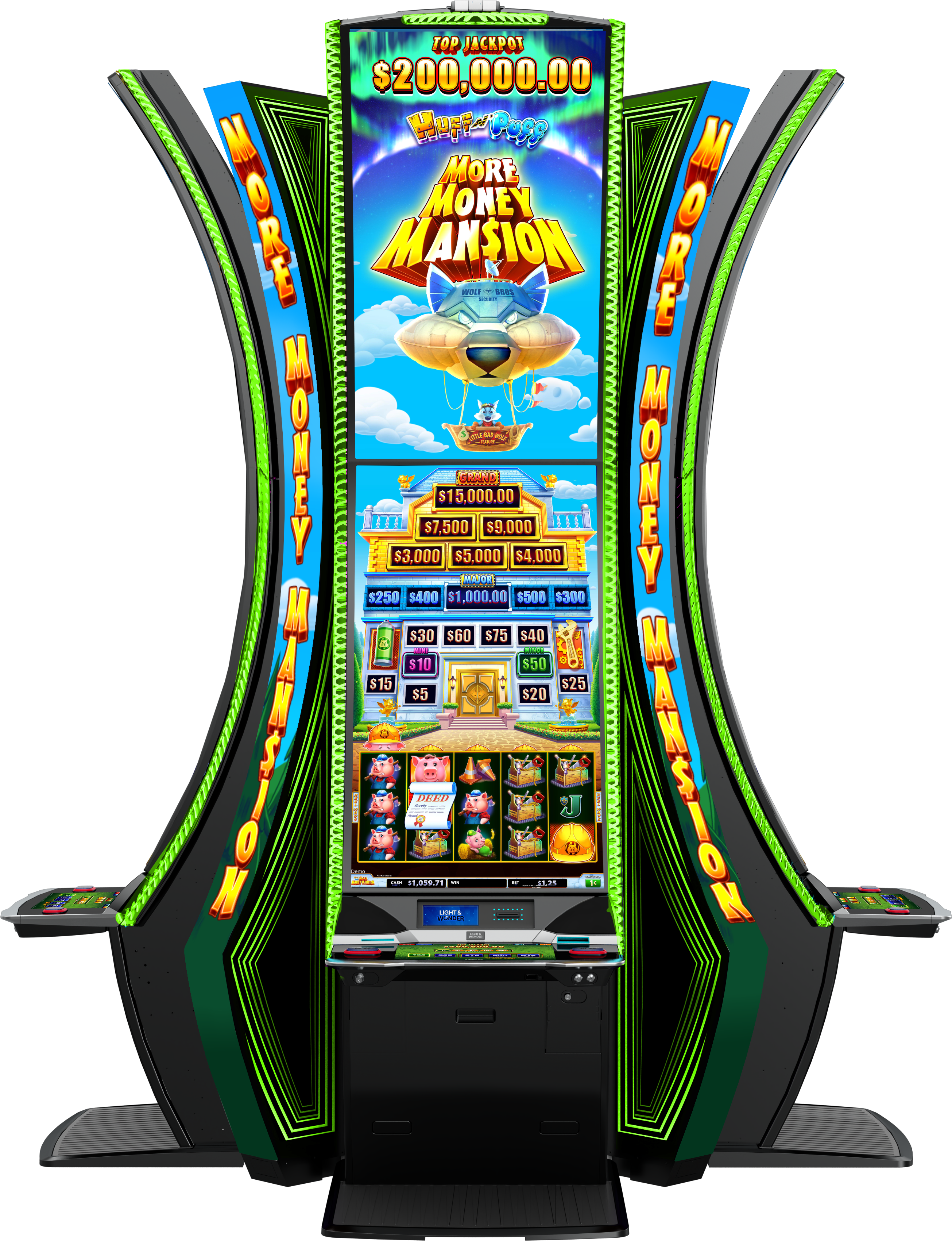 Huff n Puff More Money Mansion Cabinet