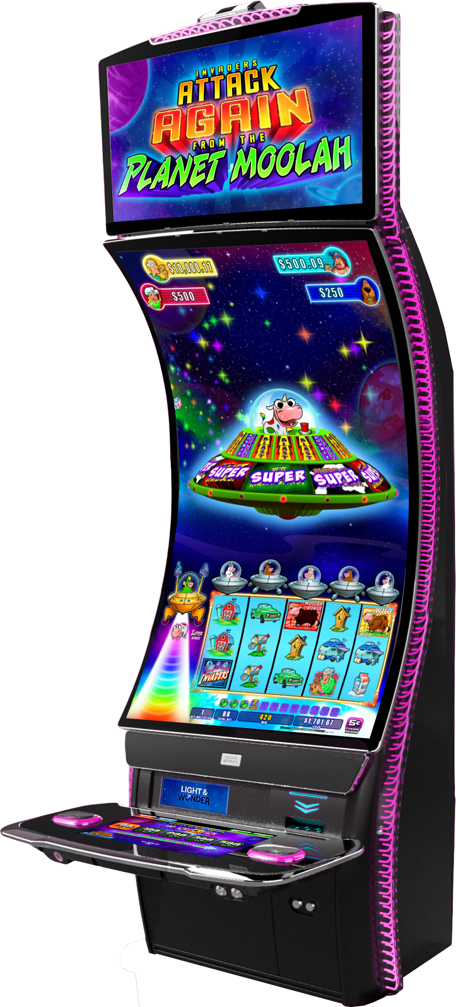 Invaders Attack Again from the Planet Moolah Cabinet