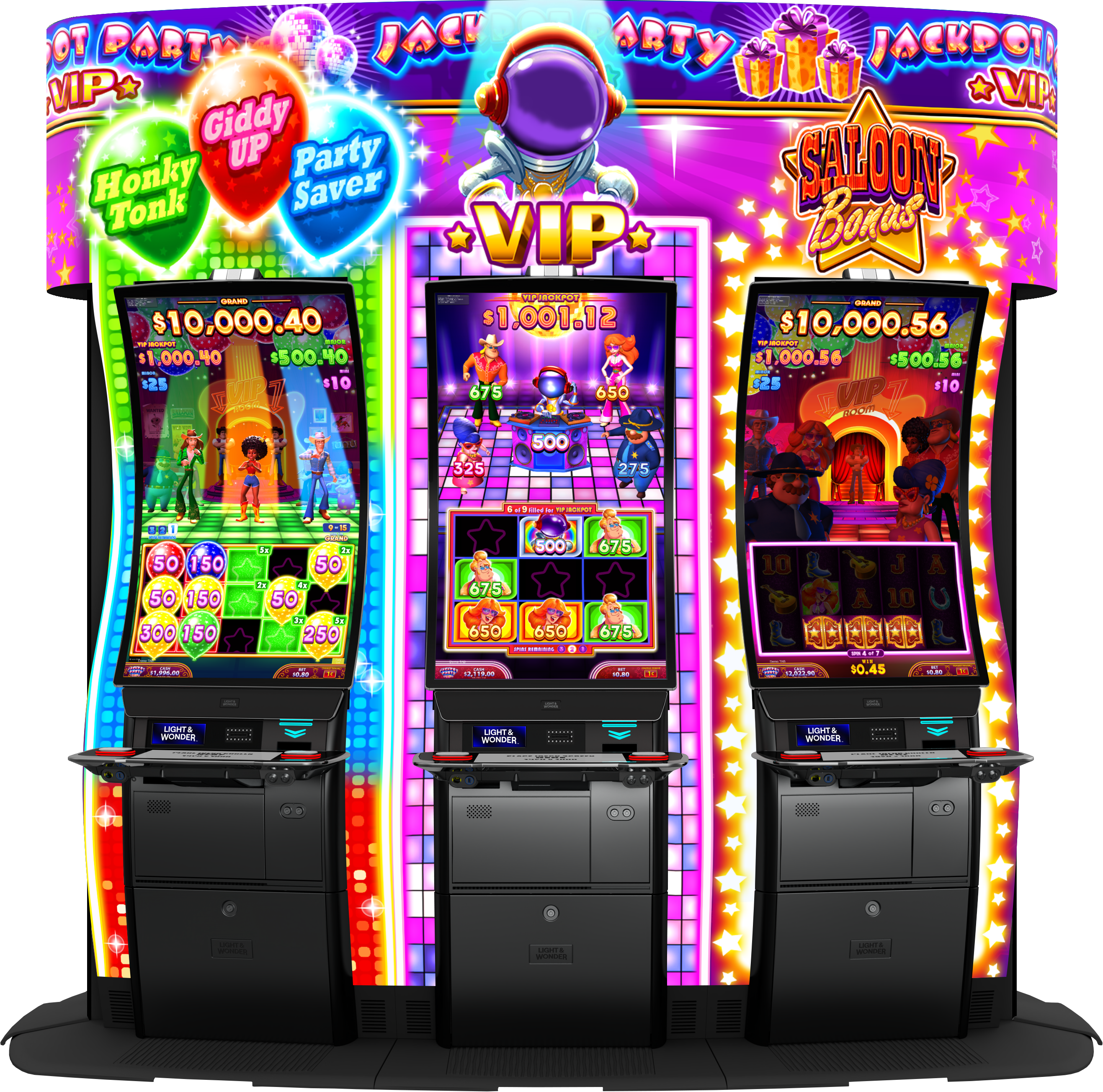 Jackpot Party VIP - Saloon Cabinet