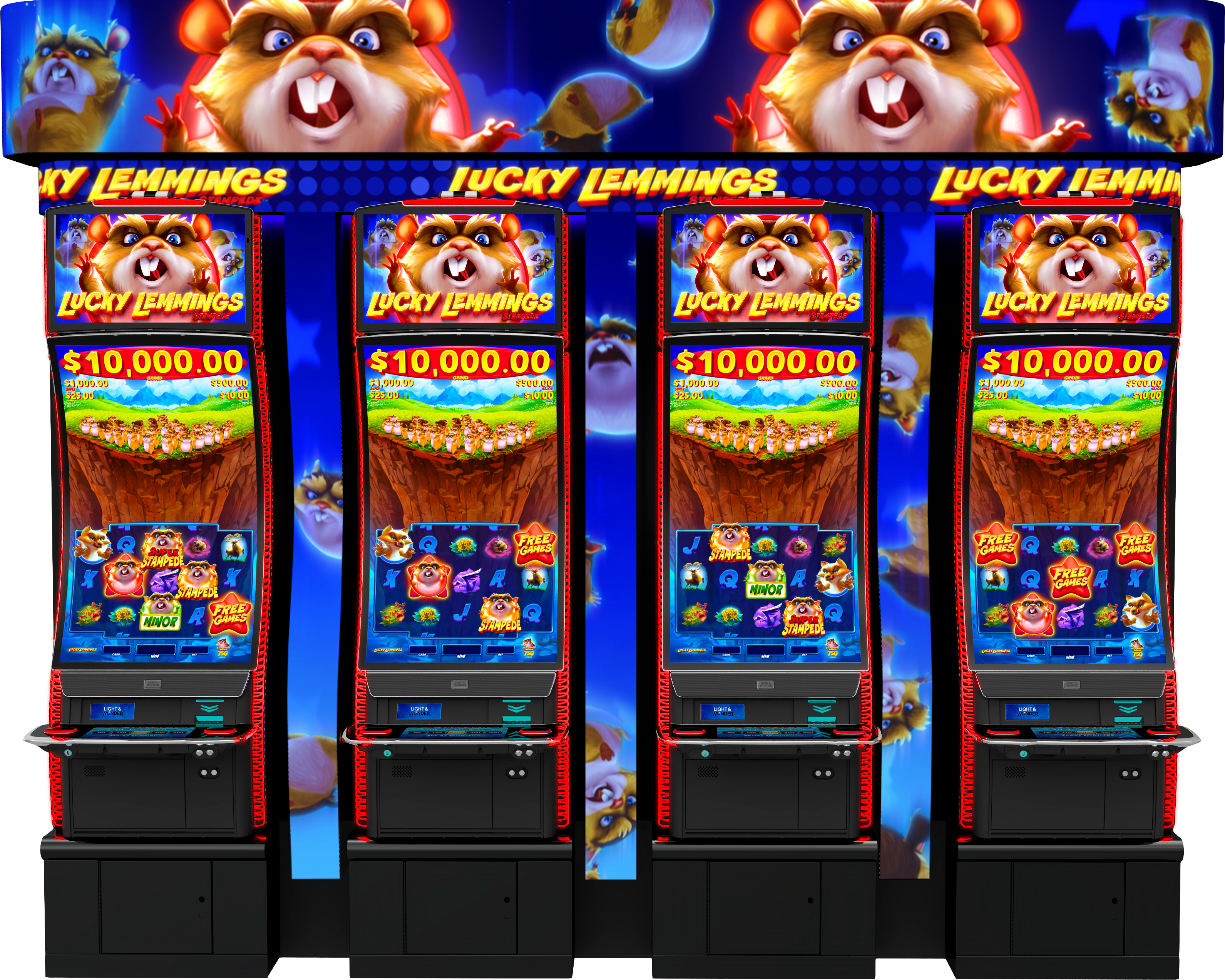 Lucky Lemmings Stampede Cabinet