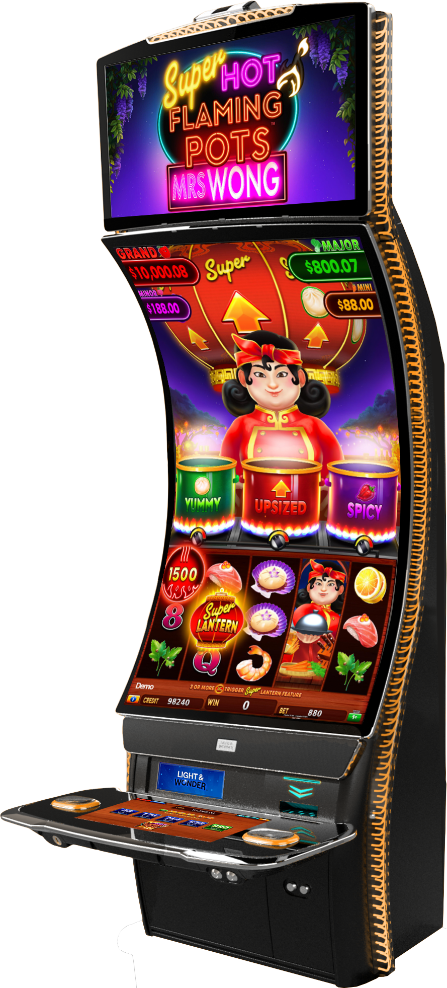 Super Hot Flaming Pots - Mrs Wong Cabinet