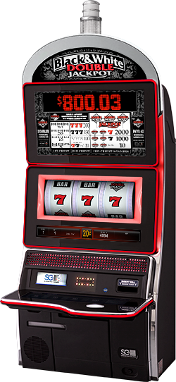 Black & White Double Jackpot Cabinet