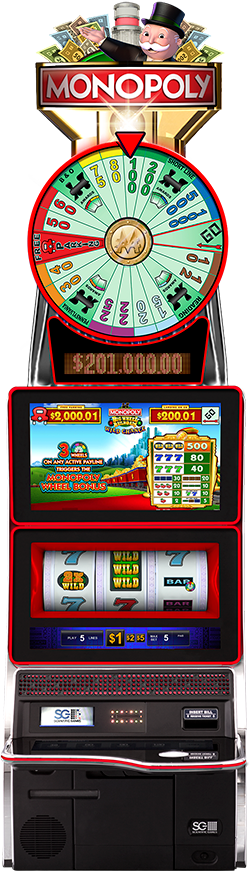 MONOPOLY Big Wheel RailRoads - Wild Chance - WAP - High Denom Cabinet