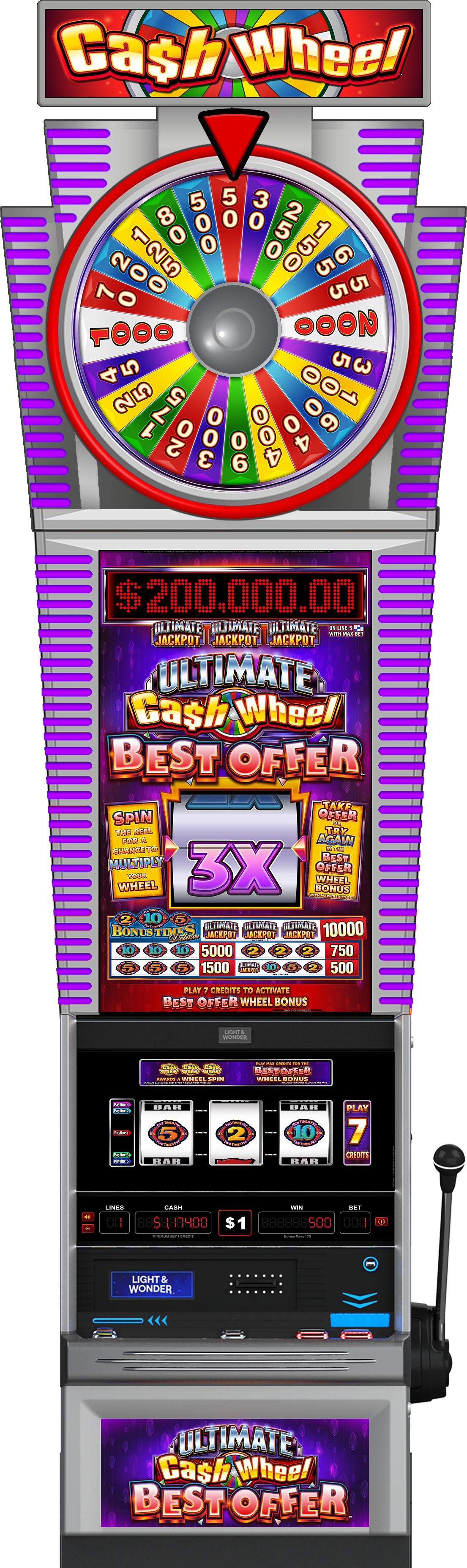 Ultimate Cash Wheel Best Offer - Bonus Time Deluxe WAP Cabinet