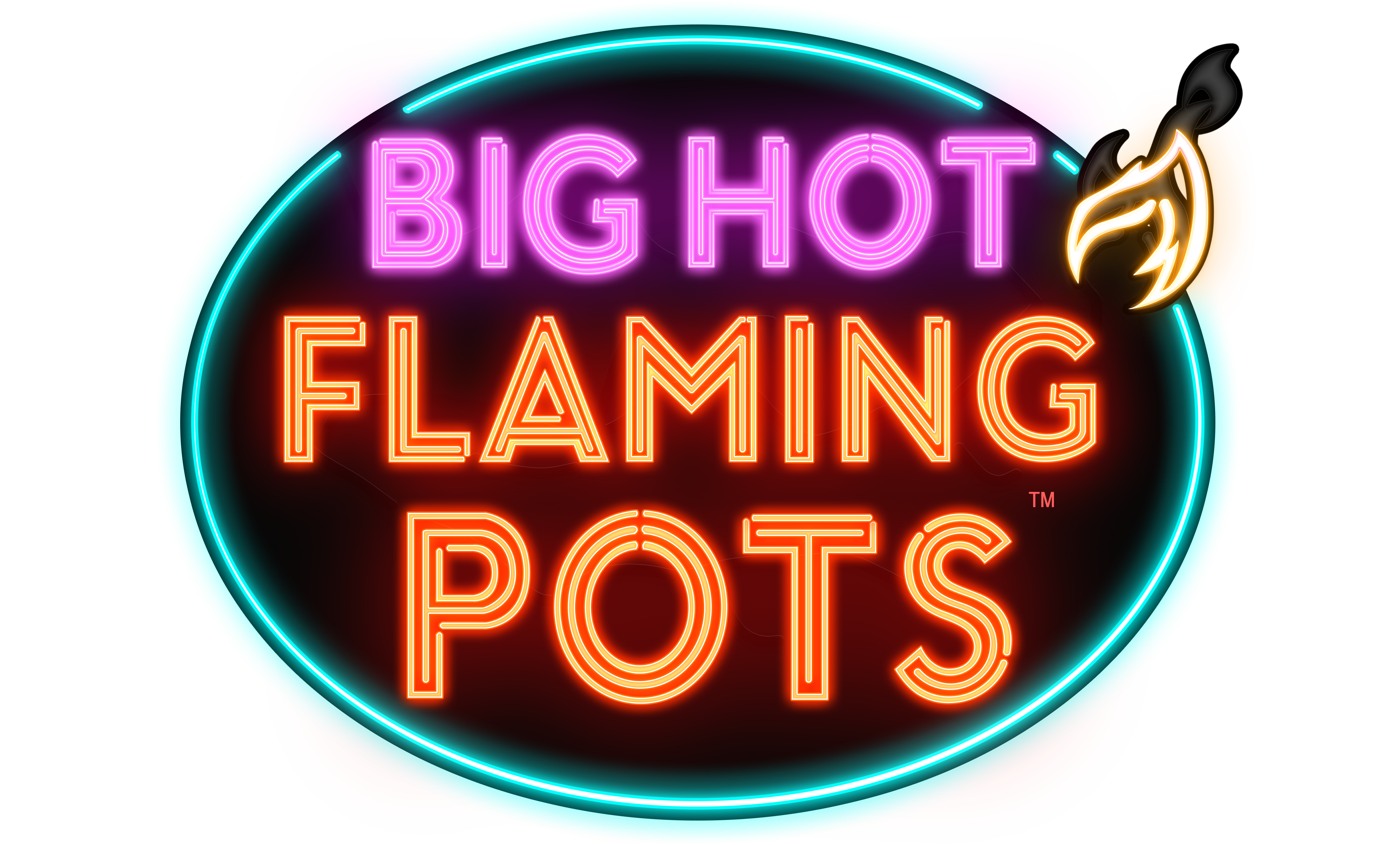 Big Hot Flaming Pots - Delicious Delights Logo
