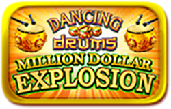Dancing Drums Million Dollar Explosion Logo