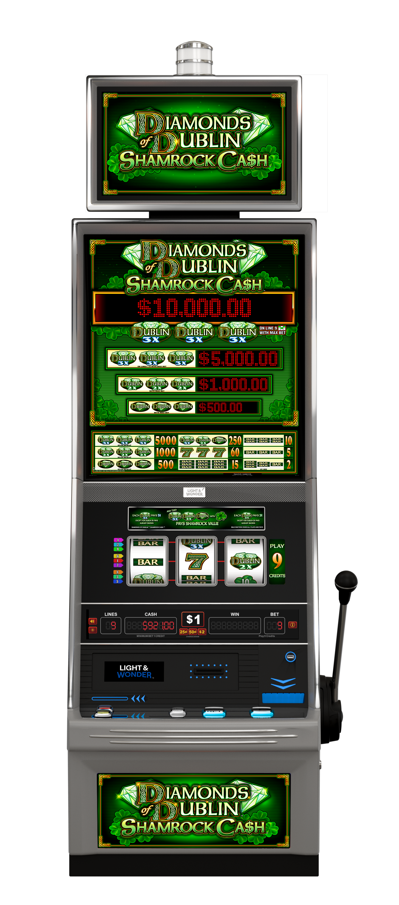 Diamonds of Dublin Shamrock Cash Cabinet