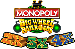 MONOPOLY Big Wheel RailRoads - 2x3x4x Logo