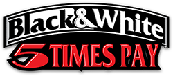Black and White 5x Pay Logo
