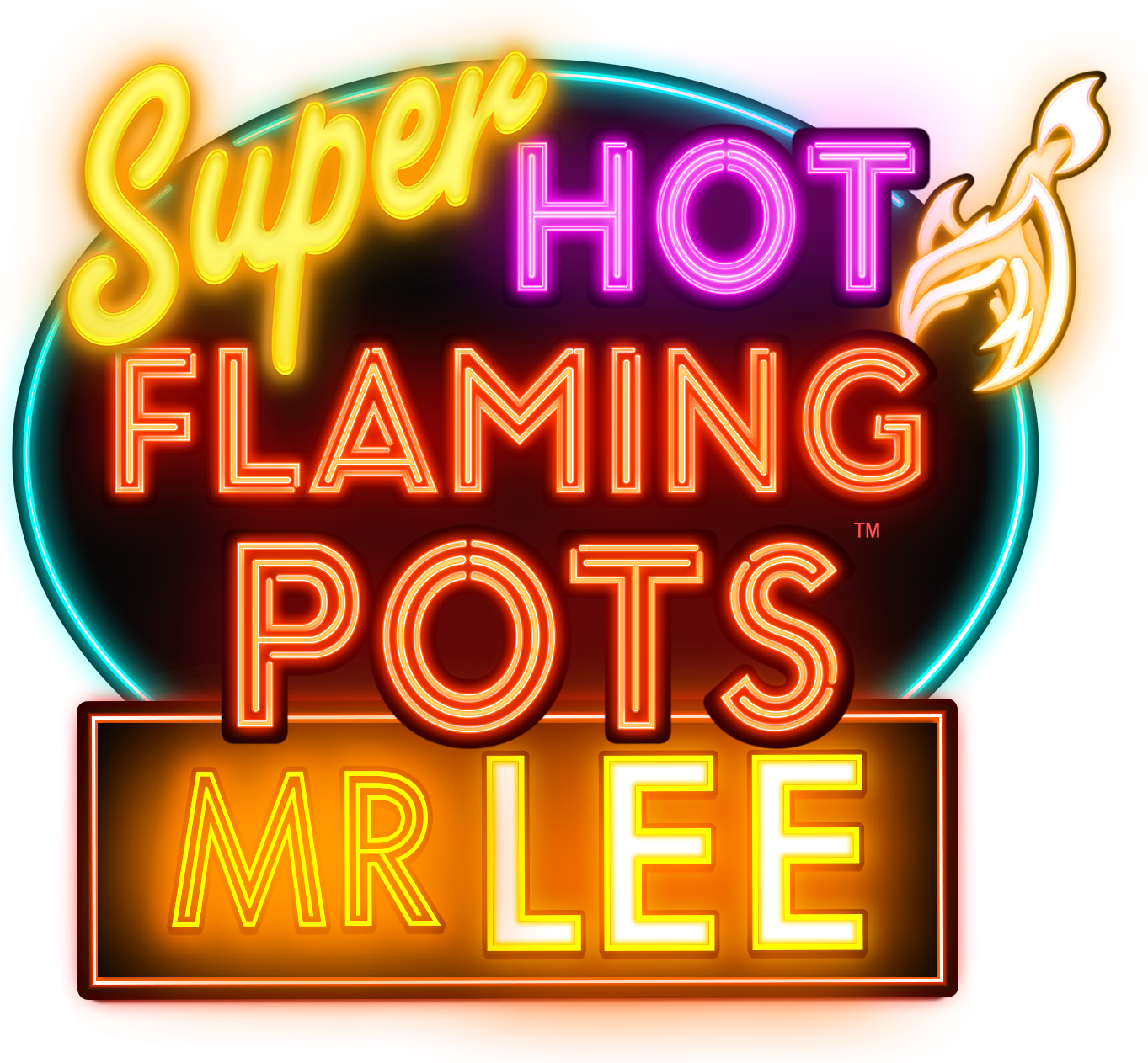 Super Hot Flaming Pots Mr. Lee Logo